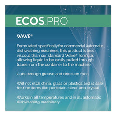 ECOS PRO 5 gal. Pail Wave Commercial Automatic Dishwasher Detergent - Free and Clear