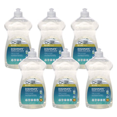 ECOS PRO PL97216CT 25 oz Dishmate Manual Dish Liquid Squeeze Bottle - Free and Clear (6/Carton)