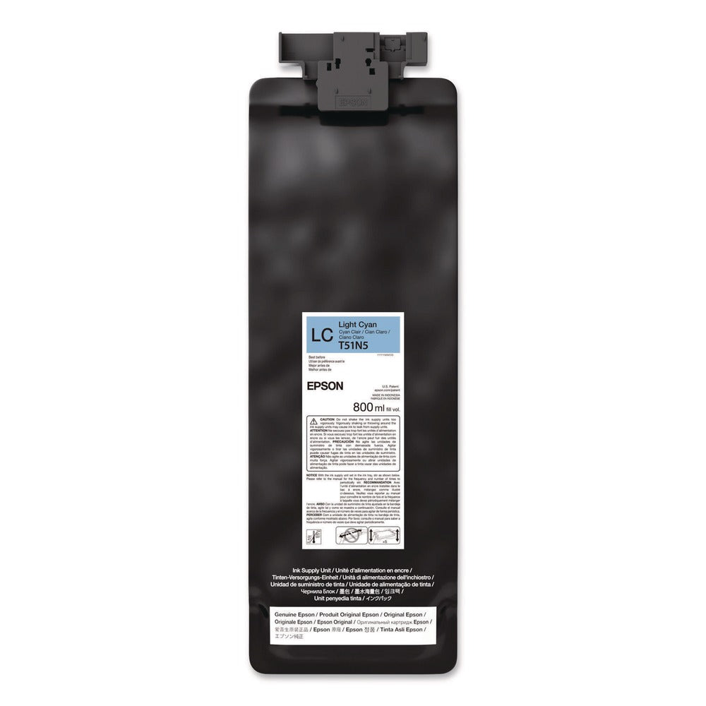 Epson (T51N) UltraChrome GS3 800 milliliter Eco-Solvent Ink - Light Cyan