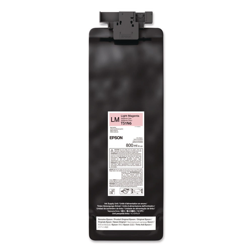 Epson (T51N) UltraChrome GS3 800 milliliter Eco-Solvent Ink - Light Magenta