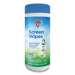 Dust-Off 5 in. x 7 in. Cloth Premoistened Monitor Cleaning Wipes - White