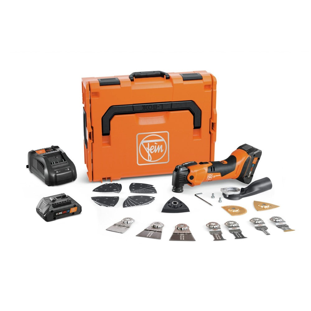 Fein MULTIMASTER AMM 500 Plus Top 4 Ah AMPShare Cordless Oscillating Multi-Tool Kit with 2 Batteries (4 Ah)