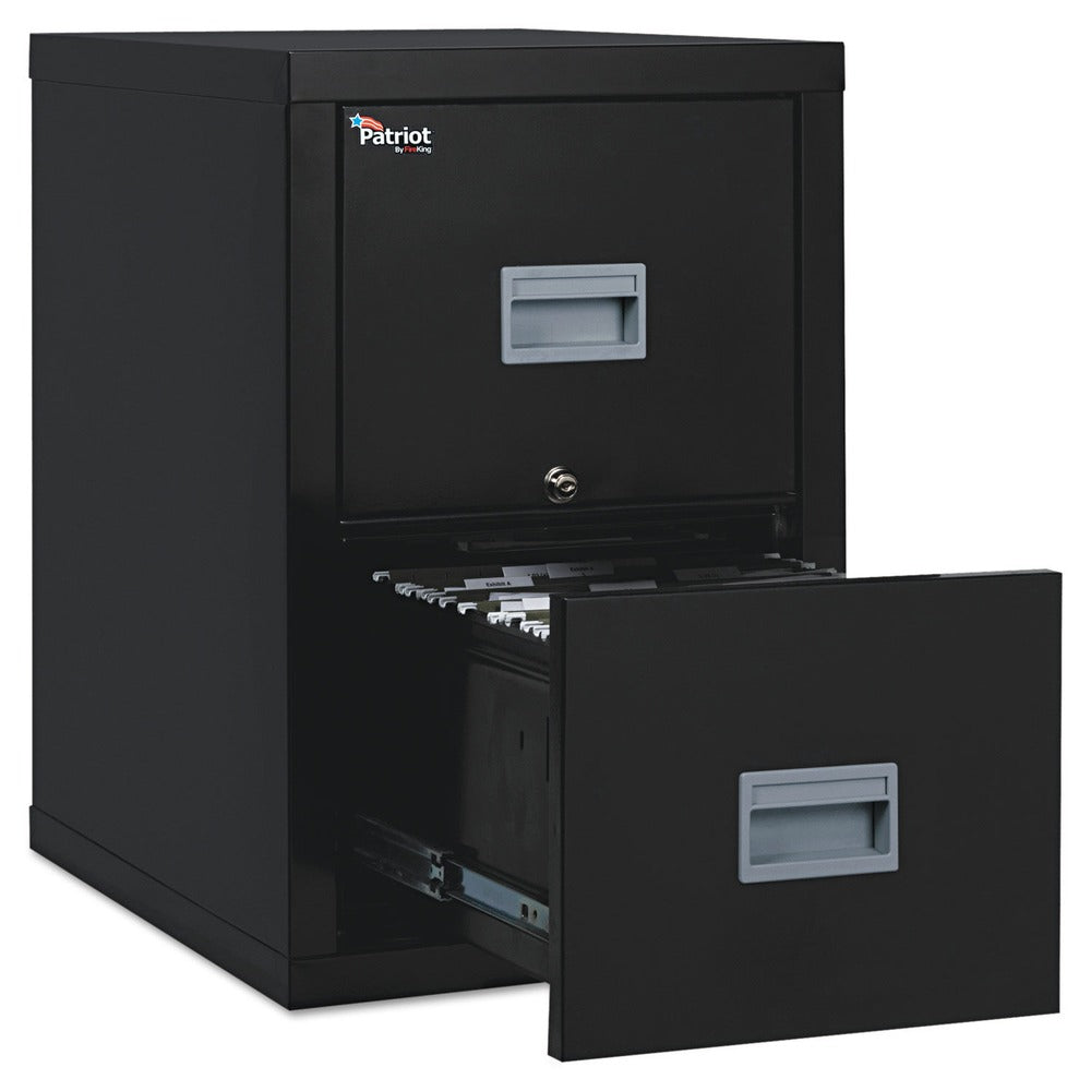 FireKing Patriot by FireKing 17.75 in. x 25 in. x 27.75 in. Insulated Fire File with 2 Legal/Letter Drawers - Black