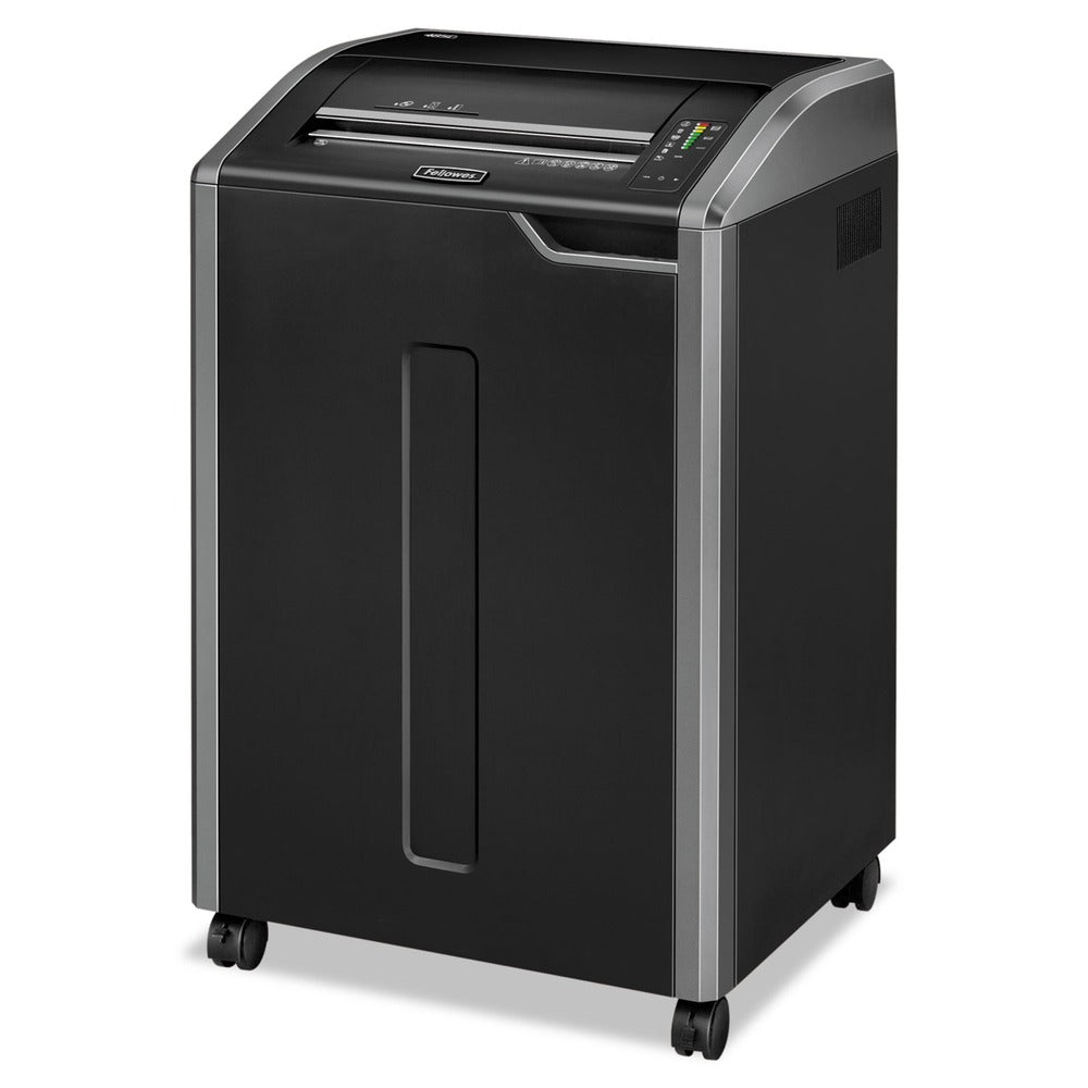 Fellowes Mfg Co. Powershred 485i 38 Manual Sheet Capacity TAA Compliant 100 Percent Jam Proof Strip-Cut Shredder