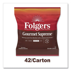Folgers 2550006437 Gourmet Supreme 1.75 oz. Coffee Fraction Packs (42/Carton)
