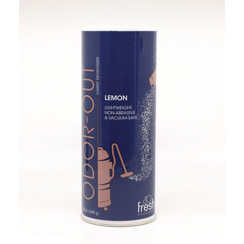 Fresh Products 12 oz. Shaker Can Odor-Out Rug/Room Deodorant - Lemon (12/Box)