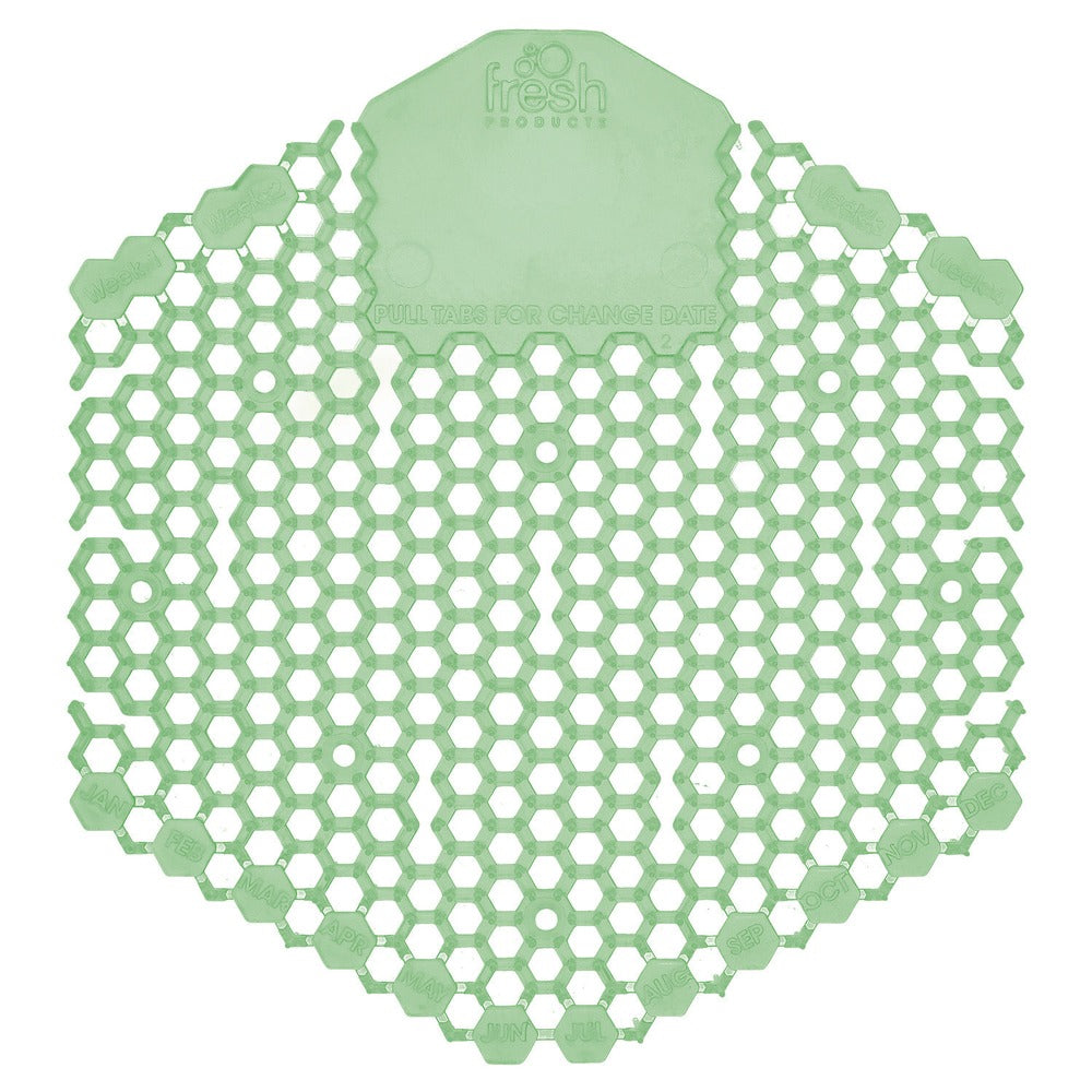 Fresh Products Wave 3D Urinal Deodorizer Screen - Cucumber Melon Scent, Green (10/Box)