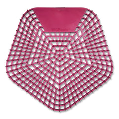 Boardwalk 0.11 oz Anti-Splash Urinal Screen - Apple Cinnamon Scent/Red (10/Carton)