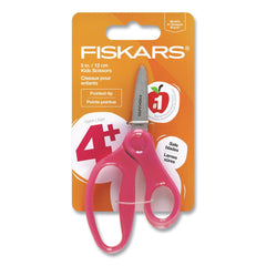 Fiskars 5 in. Long 1.75 in. Cut Length Pointed Tip Straight Handle Kids Scissors - Assorted
