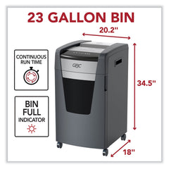 GBC Momentum X22-23 22 Manual Sheet Capacity Micro-Cut P-4 Anti-Jam Shredder