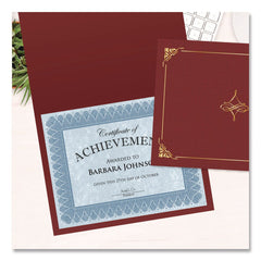 Geographics Certificate/Document Cover, 8.75 x 11.25, Red, 5/Pack