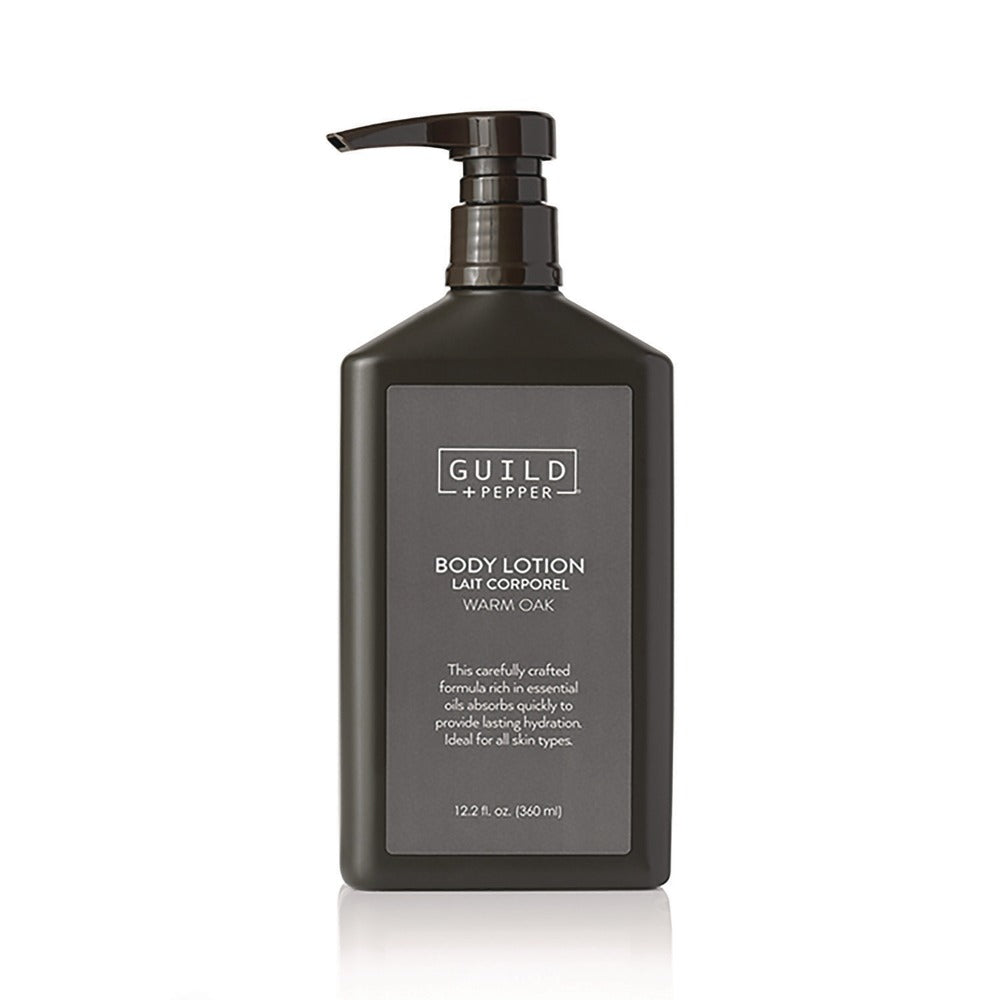 Guild+Pepper 12.2 oz Bottle Lotion - Warm Oak (12/Carton)
