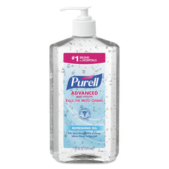 PURELL 20 oz. Pump Bottle Advanced Hand Sanitizer Refreshing Gel - Clean Scent (12/Carton)