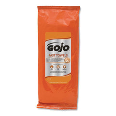 GOJO Industries 6285-06 FAST TOWELS 7.75 in. x 11 in. 2-Ply Hand Cleaning Towels - Fresh Citrus Blue (6/Carton)