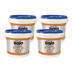 GOJO Industries 6298-04 FAST TOWELS 9 in. x 10 in. Hand Cleaning Towels - Fresh Citrus Blue (4/Carton)