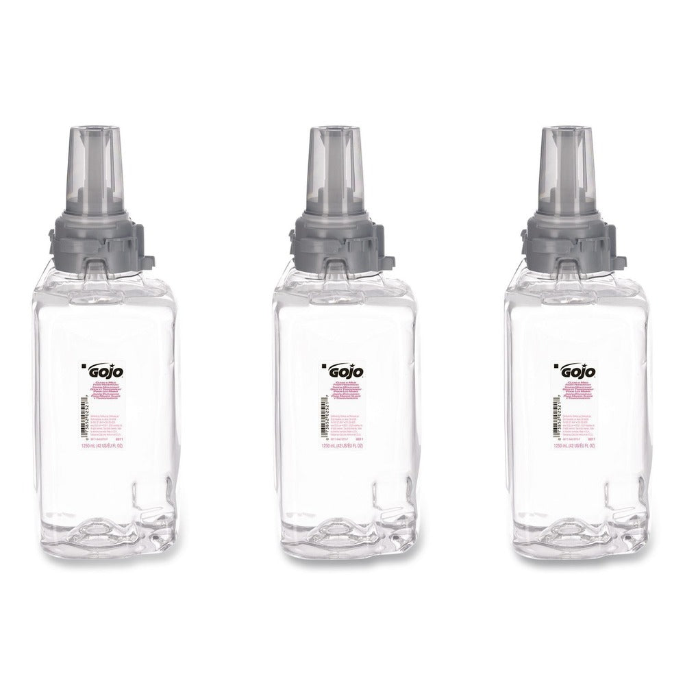 GOJO Industries Clear and Mild 1250 mL Foam hand wash Refill for ADX-12 Dispenser (3/Carton)