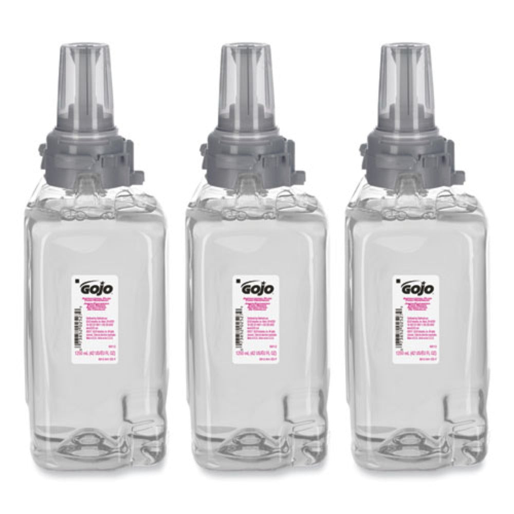 GOJO Industries Plum Scent 1250 mL Antibacterial Foam hand wash Refill for ADX-12 Dispenser (3/Carton)