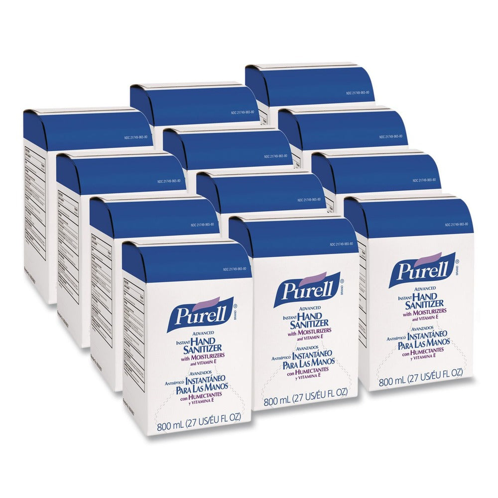 PURELL 9657-12 12/Carton 800ml Instant Hand Sanitizer Refill