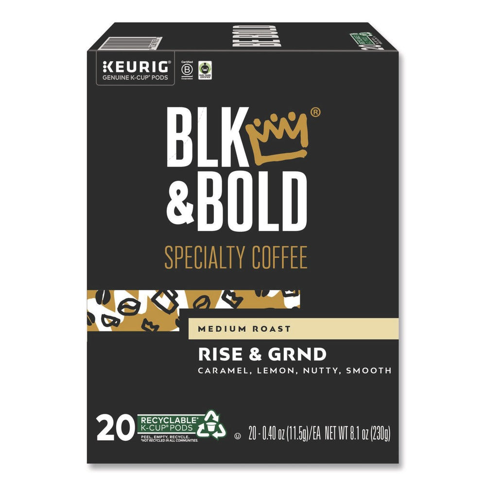 BLK & Bold Rise and GRND 0.41 oz. K-Cups (20/Box)