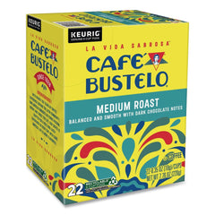 Cafe Bustelo 5000389554 K-Cups - Medium Roast (22/Box)