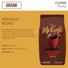 McCafe 5000358163 12 oz Bag Ground Coffee - Premium Roast