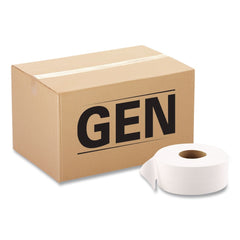 GEN 3.3 in. x 1375 ft. 2-Ply JRT Septic Safe Jumbo Bath Tissue - White (6/Carton)