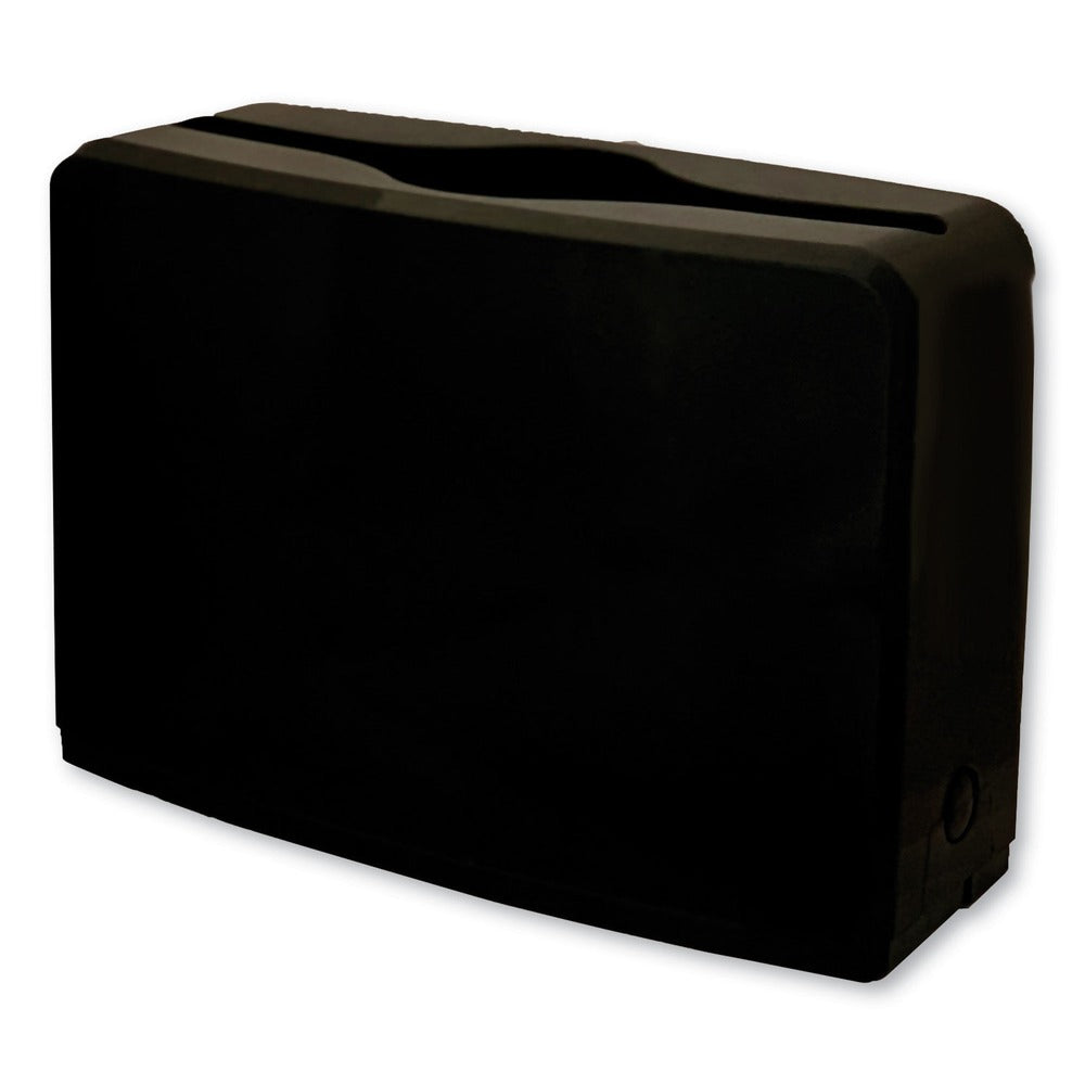GEN AH52010ESD 10.63 in. x 7.28 in. x 4.53 in. Countertop Folded Towel Dispenser - Black (1/Carton)