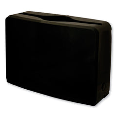 GEN AH52010ESD 10.63 in. x 7.28 in. x 4.53 in. Countertop Folded Towel Dispenser - Black (1/Carton)