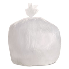 Boardwalk Z6036LN GR1 30 Gallon 8 mic 30 in. x 36 in. Perforated Roll High Density Can Liners - Natural (25 Bags/Roll, 20 Rolls/Carton)