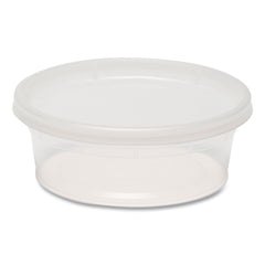 GEN 8 oz. Plastic Deli Containers with Lid - Clear (240/Carton)