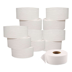 GEN 3.3 in.x 1000 ft. Septic Safe 2-Ply JRT Jumbo Bath Tissue - White (12 Rolls/Carton)
