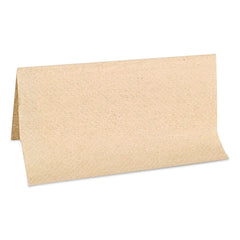 GEN GENSF5001K 1-Ply 9 in. x 9.25 in. Single-Fold Paper Towels - Kraft (334/Pack, 12 Packs/Carton)