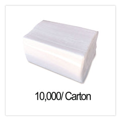 GEN 1-Ply 7 in. x 13-1/4 in. Tall-Fold Napkins - White (10000/Carton)