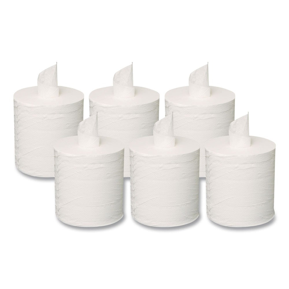 GEN 7.3 in. x 500 ft. 2-Ply Centerpull Towels - White (6 Rolls/Carton)