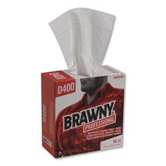 Georgia-Pacific 9.25 in. x 16.3 in. 1-Ply Medium Duty Premium DRC Wipers - Unscented, White (90/Box)