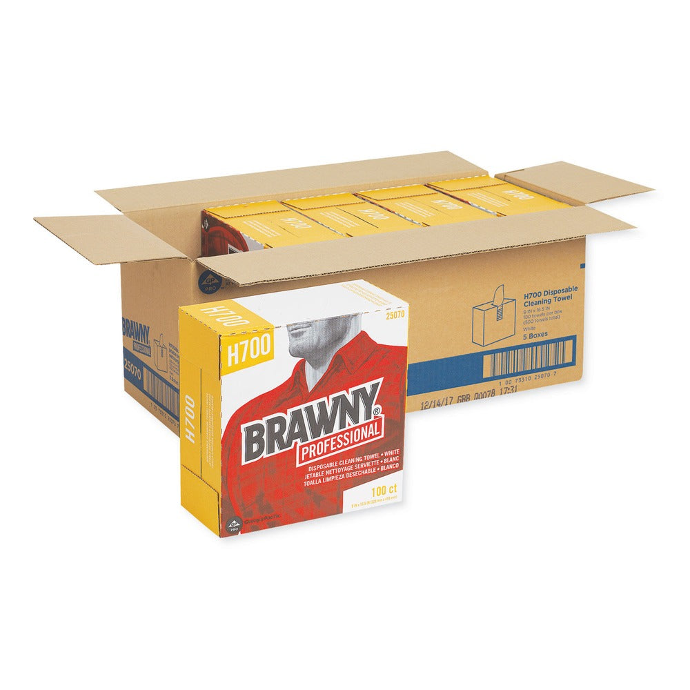 Georgia-Pacific 9.1 in. x 16.5 in. Medium Weight HEF Shop Towels (500/Carton)