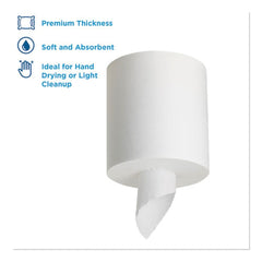 Georgia Pacific Professional 28124 SofPull 7.8 in. x 15 in. 1-Ply Center-Pull Perforated Paper Towels - White (320/Roll, 6-Rolls/Carton)