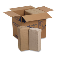 Georgia-Pacific 13 in. x 8.5 in. 1-Ply Interfold Napkin Refills - Brown (12 Packs/Carton)