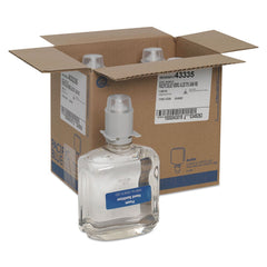 Georgia Pacific Professional 43335 1000 mL Pacific Blue Ultra Foam Hand Sanitizer Refills for Manual Dispensers - Fragrance-Free (4/Carton)