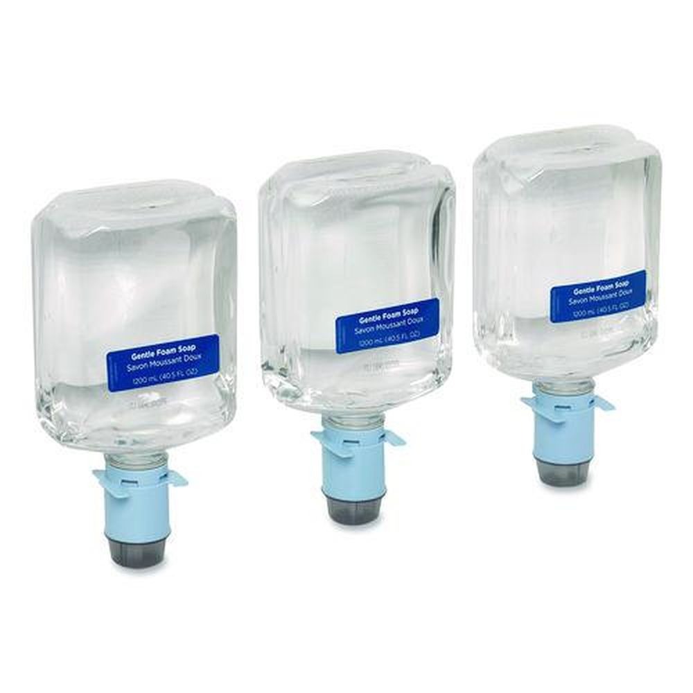 Georgia Pacific Professional 43716 1200 mL Pacific Blue Ultra Automated Foam Soap Refill - Fragrance-Free (3/Carton)