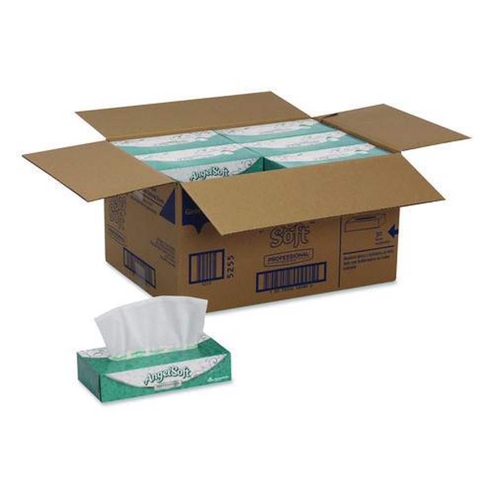 Georgia Pacific Professional 48580 2-Ply Premium Facial Tissues in Flat Box - White (30-Boxes/Carton)