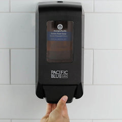 Georgia Pacific Professional 53057 5.6 in. x 4.4 in. x 11.5 in. 1200 mL Pacific Blue Ultra Refill Soap/Sanitizer Dispenser - Black (1/Carton)