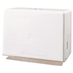 Georgia Pacific Professional 56701 11.63 in. x 6.63 in. x 8.13 in. Space Saver Steel Singlefold Towel Dispenser - White