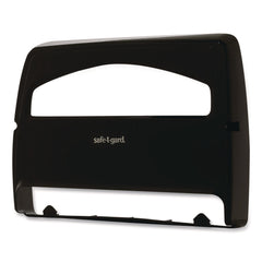 Georgia Pacific Professional Safe-T-Gard 16.38 in. x 2.5 in. x 11.75 in. Half-Fold Toilet Seat Cover Dispenser - Black