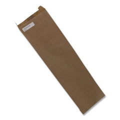 Ross & Wallace Paper Products 020332500PK/BL 4.5 in. x 2.5 in. x 16 in. 35# Basis Weight Merchandise Size Grocery Paper Bags - Brown (500/Bundle)