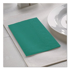 Hoffmaster 15 in. x 17 in. 2-Ply Dinner Napkins - Teal (1000/Carton)