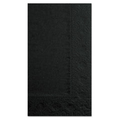 Hoffmaster 180513 15 in. x 17 in. 2-Ply Dinner Napkins - Black (1000/Carton)