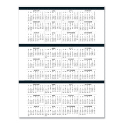 House of Doolittle 11 in. x 8.5 in. 12-Month (Jan-Dec 2026) Four-Person Group Practice Daily Appointment Book - Black Hard Cover