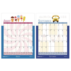 House of Doolittle 12-Month (July to June): 2025 to 2026 12 in. x 16.5 in. Illustrated Seasons Artwork Academic Year Recycled Seasonal Wall Calendar