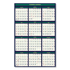 House of Doolittle 12-Month (July-June): 2025-2026 and 12-Month (Jan to Dec): 2026 24 in. x 37 in. Four Seasons Business/Academic Recycled Wall Calendar